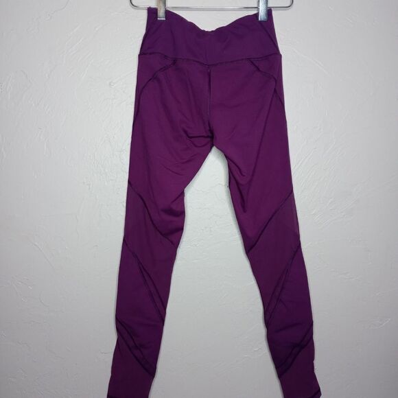 Victoria's Secret Sport Purple Mid Rise Leggings with Mesh Cutouts - Picture 7 of 8